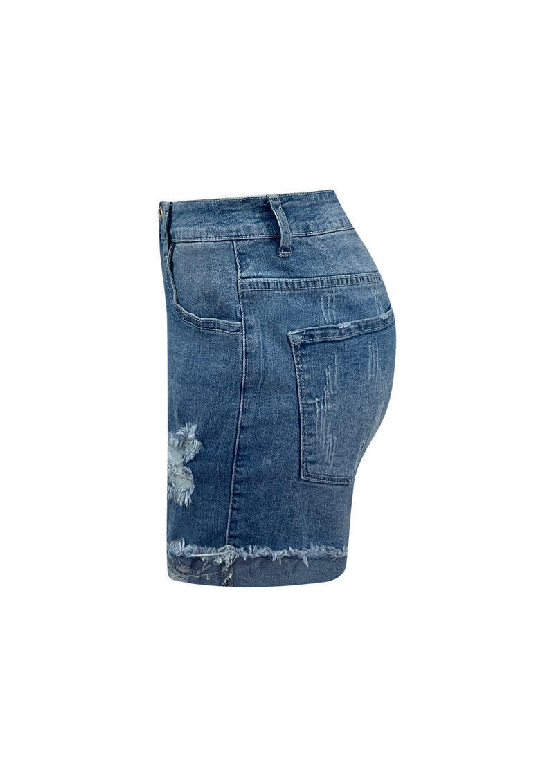 Trouble Maker - Distressed Shorts